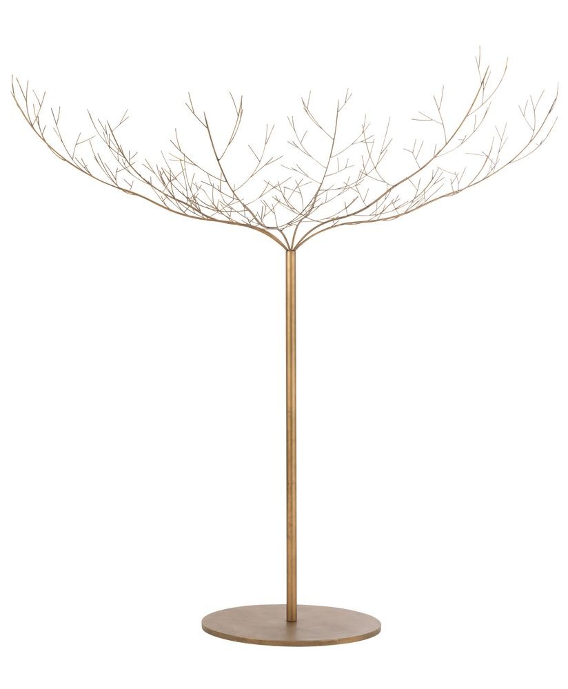 Zlatý veliký kovový dekorační strom Tree Gold - 255*255*250 cm