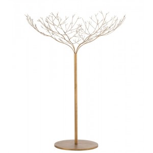 Zlatý veliký kovový dekorační strom Tree Gold - 255*255*250 cm