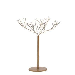 Zlatý kovový dekorační strom Tree Gold - 60*60*75 cm