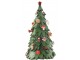 Červeno-zelený strom s ozdobami Xmas Tree - 21*33*63 cm J-Line by Jolipa