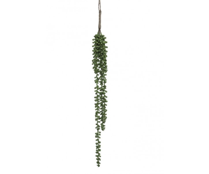 Dekorace zelená závěsná umělá rostlina - 75cm Chic Antique