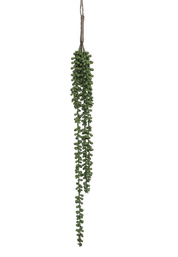 Dekorace zelená závěsná umělá rostlina - 75cm