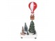 Hrací vánoční dekorace s LED světýlky Santa Claus - 17*13*15/18cm / 3xAA Clayre & Eef
