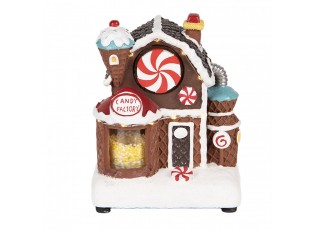 Hrací vánoční dekorace s LED světýlky Candy Factory - 15*11*19cm / 3xAA