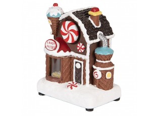 Hrací vánoční dekorace s LED světýlky Candy Factory - 15*11*19cm / 3xAA