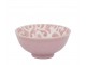 Růžová porcelánová miska s květy uvnitř Arés - Ø12*5,5 cm / 300ml Chic Antique