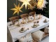 Krémový bavlněný ubrus s girlandou Aix Christmas - 140*240 cm Chic Antique