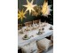 Krémový bavlněný ubrus s girlandou Aix Christmas - 140*240 cm Chic Antique