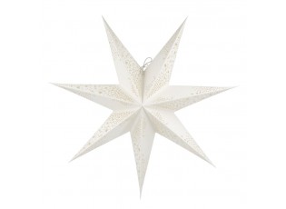 Krémová papírová hvězda Vintage Paper Star - 60 cm