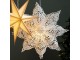 Krémová zdobená papírová hvězda Vintage Paper Star - 60 cm Chic Antique