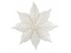 Krémová zdobená papírová hvězda Vintage Paper Star - 60 cm Chic Antique