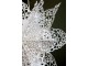 Krémová zdobená papírová hvězda Vintage Paper Star - 60 cm Chic Antique