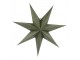 Olivová papírová hvězda Vintage Paper Star - 60 cm Chic Antique