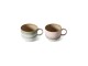 Set 2ks hrnek na čaj 70s Lush Tea - 14*10*8cm / 425 ml HKLIVING