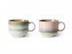 Set 2ks hrnek na čaj 70s Lush Tea - 14*10*8cm / 425 ml HKLIVING