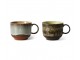 Set 2ks hrnek na čaj 70s Lush Tea - 14*10*8cm / 425 ml HKLIVING