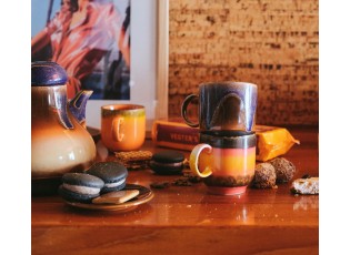 Set 4ks hrnek na kávu 70s Café Brazil - 10*7,5*8cm / 250 ml 