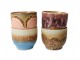 Set 4ks hrnek na kávu 70s Café Lagoon - 8*8*7cm / 250 ml HKLIVING