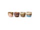 Set 4ks hrnek na kávu 70s Café Lagoon - 8*8*7cm / 250 ml HKLIVING
