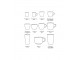 Set 4ks hrnek na kávu 70s Café Lagoon - 8*8*7cm / 250 ml HKLIVING