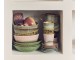 Set 2ks šedá miska s hnědým okrajem 70s Chef - Ø 19*8,5 cm HKLIVING