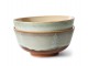 Set 2ks šedá miska s hnědým okrajem 70s Chef - Ø 19*8,5 cm HKLIVING