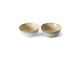Set 2ks šedá miska s hnědým okrajem 70s Chef - Ø 19*8,5 cm HKLIVING