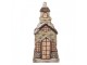 Béžová antik dekorace domek kostel - 36*30*80 cm Clayre & Eef