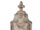 Béžová antik dekorace s ornamentem lilie Fleur-de-lis - 35*25*65 cm Clayre & Eef