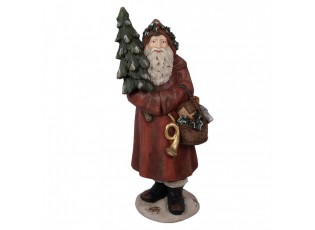 Veliká dekorativní figurka Santa Claus se stromkem - 39*30*93 cm