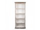 Bílo-hnědá dřevěná knihovna Giossina - 80*36*195 cm Clayre & Eef