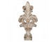 Béžová antik dekorace ornament lilie Fleur-de-lis - 23*14*65 cm Clayre & Eef