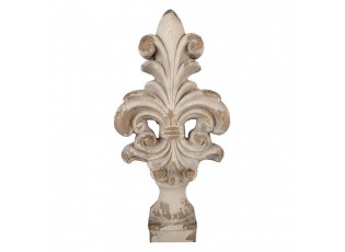 Béžová antik dekorace ornament lilie Fleur-de-lis - 23*14*65 cm