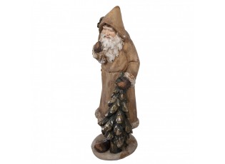 Veliká dekorativní figurka Santa Claus se stromkem - 38*30*90 cm