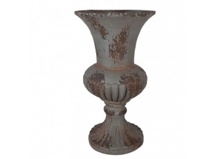 Šedý antik květináč / váza v barokním stylu Baroque - Ø 30*52 cm