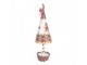 Christmas Decoration Figurine Christmas Tree ? 11x37 Cm Brown White Metal Gingerbread Man - ? 11*37 cm Clayre & Eef