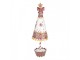Christmas Decoration Figurine Christmas Tree ? 11x37 Cm Brown White Metal Gingerbread Man - ? 11*37 cm Clayre & Eef