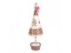 Christmas Decoration Figurine Christmas Tree ? 11x37 Cm Brown White Metal Gingerbread Man - ? 11*37 cm Clayre & Eef