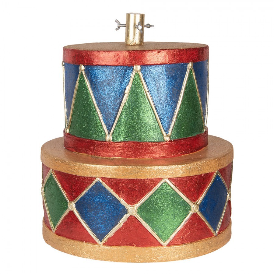 Stojan na vánoční stromek barevné bubny Drum - Ø 40*46 cm