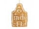 Christmas Ornament Gingerbread House 4x3x6 Cm Brown Ceramic - 4.0 cm Clayre & Eef