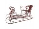 Christmas Sleigh Large 107x56x56 Cm Red Metal - 107*56*56 cm Clayre & Eef