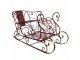 Christmas Sleigh Large 107x56x56 Cm Red Metal - 107*56*56 cm Clayre & Eef