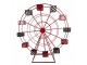 Christmas Decoration Giant Wheel 167x59x170 Cm Red Metal - 167*59*170 cm Clayre & Eef