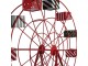 Christmas Decoration Giant Wheel 167x59x170 Cm Red Metal - 167*59*170 cm Clayre & Eef
