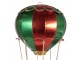 Christmas Decoration Hot Air Balloon ? 97x160 Cm Red Metal - ? 97*160 cm Clayre & Eef
