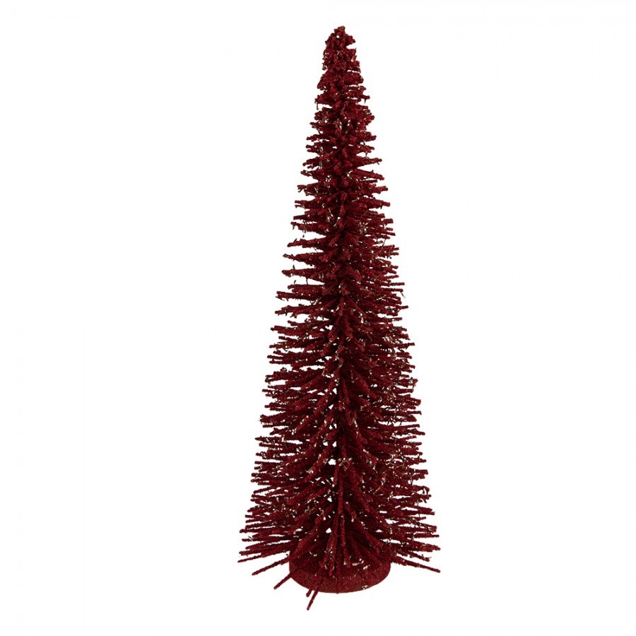 Christmas Decoration Figurine Christmas Tree ? 20x50 Cm Red Wood - ? 20*50 cm
