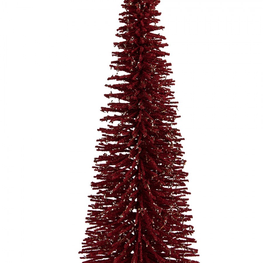 Christmas Decoration Figurine Christmas Tree ? 20x50 Cm Red Wood - ? 20*50 cm