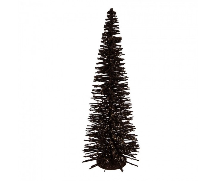 Christmas Decoration Figurine Christmas Tree ? 20x50 Cm Brown Wood - ? 20*50 cm Clayre & Eef