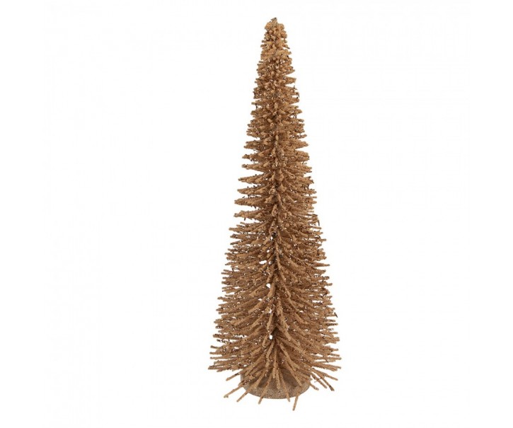 Christmas Decoration Figurine Christmas Tree ? 20x50 Cm Beige Wood - ? 20*50 cm Clayre & Eef