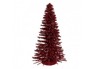 Christmas Decoration Figurine Christmas Tree ? 17x30 Cm Red Wood - ? 17*30 cm